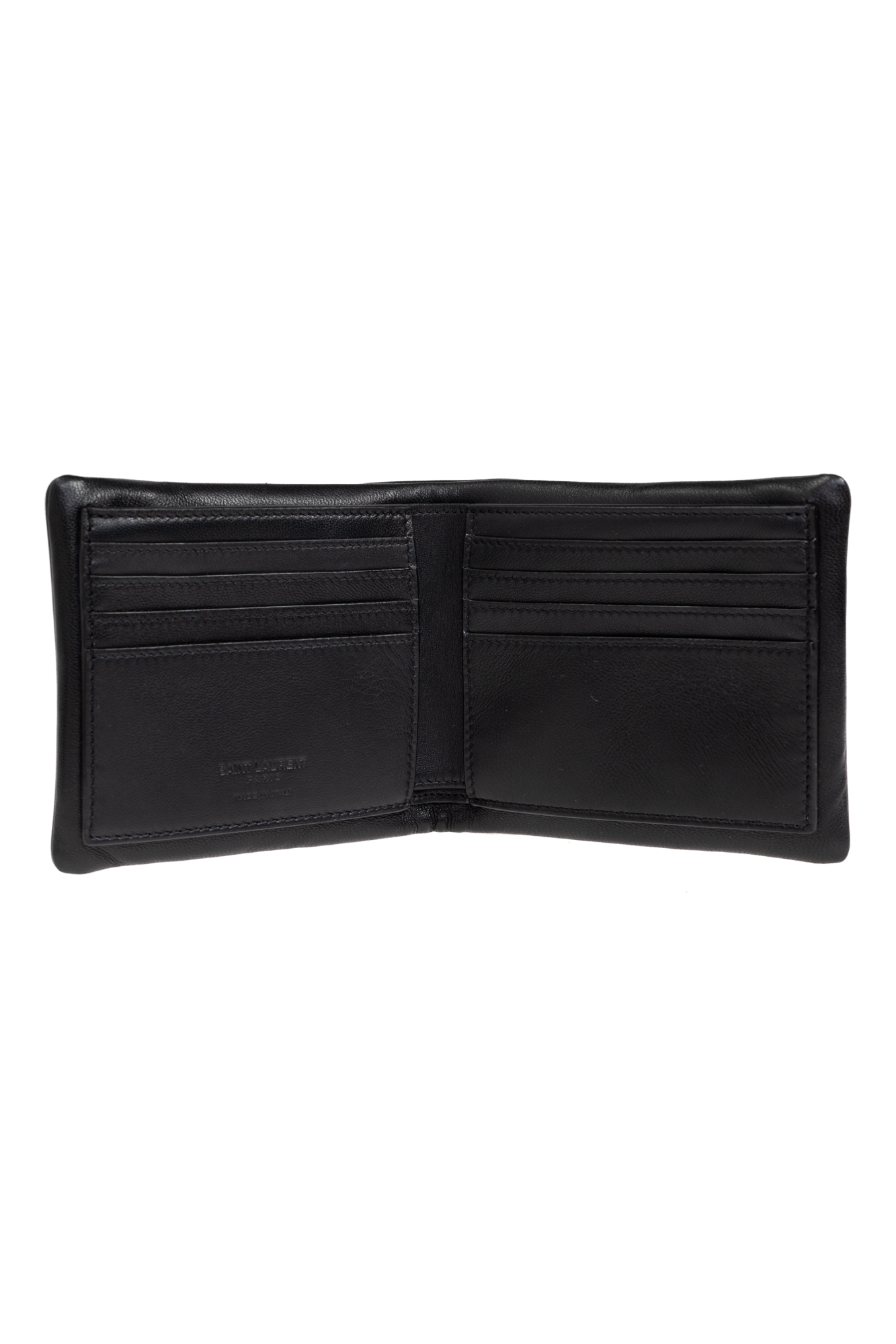 Black Leather wallet with logo Saint Laurent - Vitkac AS